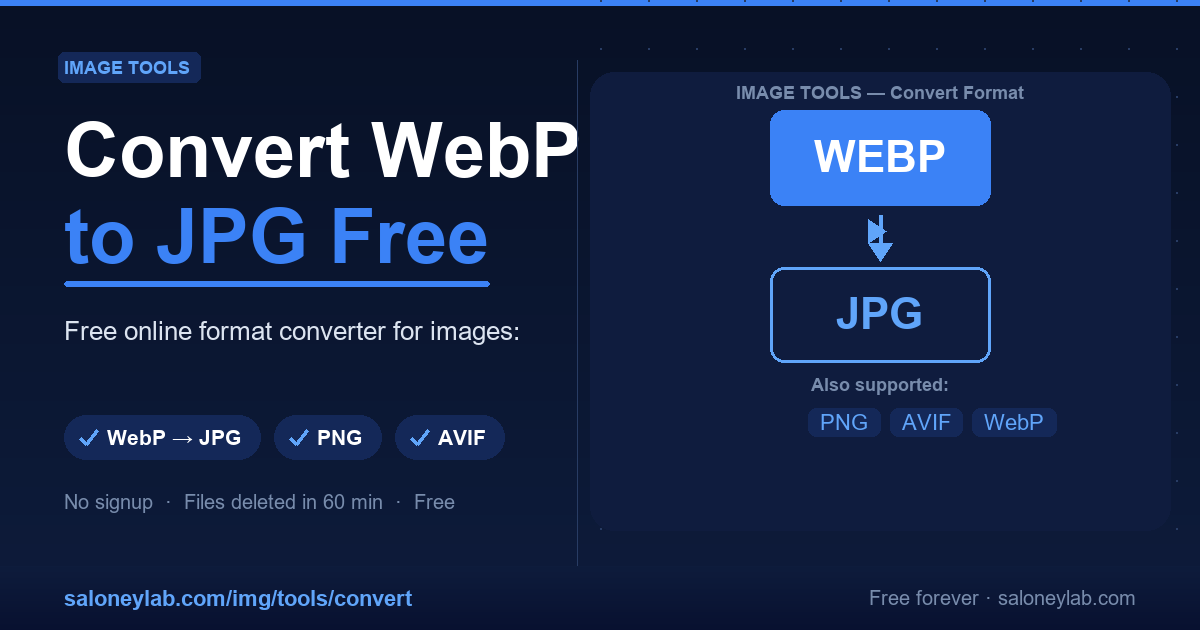 WebP in JPG online konvertieren — kostenlos (und umgekehrt)