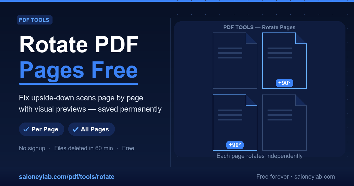 Ruotare un PDF online gratis (una pagina o tutte)